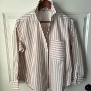 Women’s AYR The Deep End, Small, pink/white, EUC.